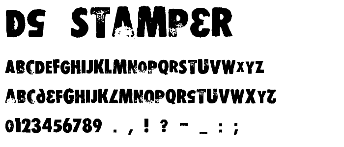 DS Stamper font